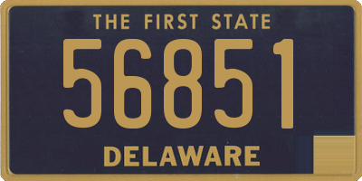 DE license plate 56851