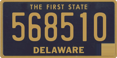 DE license plate 568510