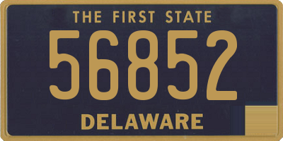 DE license plate 56852