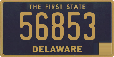 DE license plate 56853