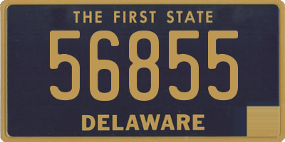 DE license plate 56855