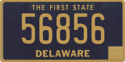 DE license plate 56856