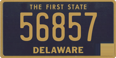 DE license plate 56857