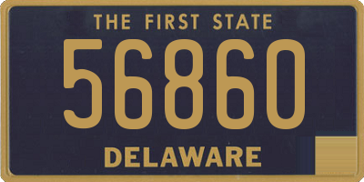 DE license plate 56860