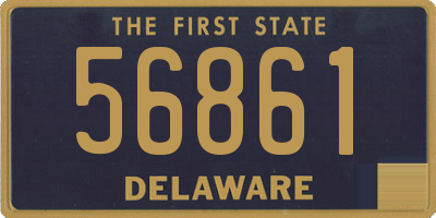 DE license plate 56861