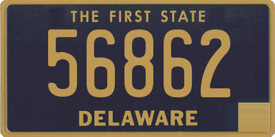 DE license plate 56862