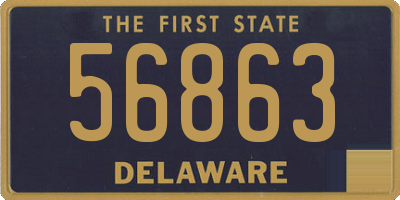 DE license plate 56863