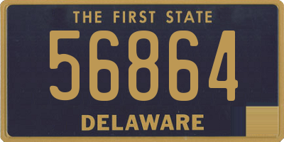 DE license plate 56864