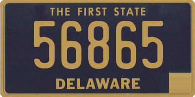 DE license plate 56865