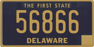 DE license plate 56866