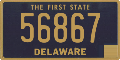 DE license plate 56867