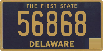 DE license plate 56868