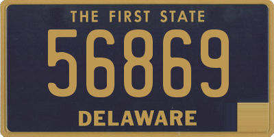 DE license plate 56869