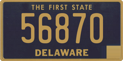 DE license plate 56870