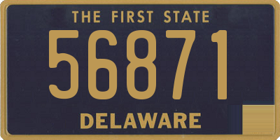 DE license plate 56871