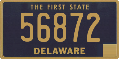 DE license plate 56872