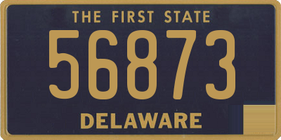 DE license plate 56873