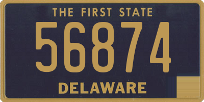 DE license plate 56874