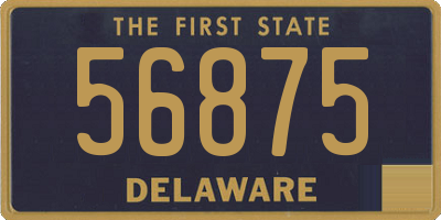 DE license plate 56875