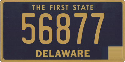 DE license plate 56877