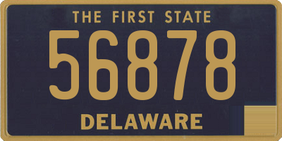 DE license plate 56878