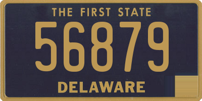 DE license plate 56879