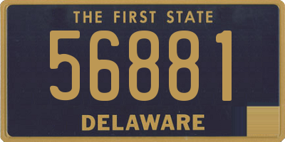 DE license plate 56881