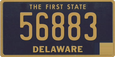 DE license plate 56883