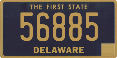DE license plate 56885