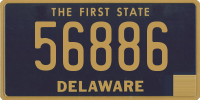 DE license plate 56886