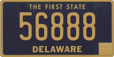 DE license plate 56888