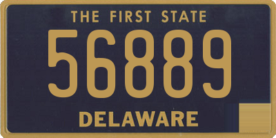 DE license plate 56889