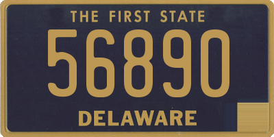 DE license plate 56890