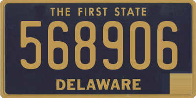 DE license plate 568906