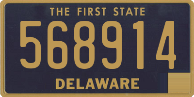 DE license plate 568914
