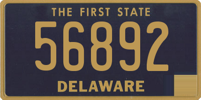 DE license plate 56892
