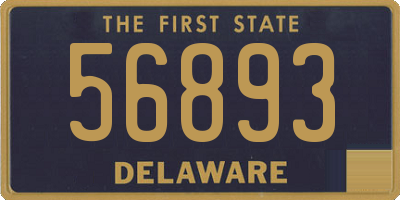 DE license plate 56893