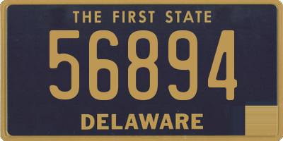 DE license plate 56894