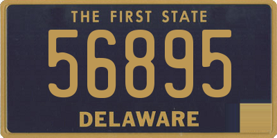 DE license plate 56895