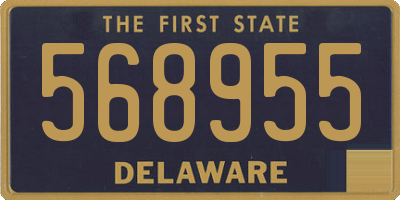 DE license plate 568955