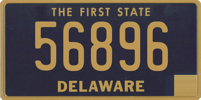 DE license plate 56896
