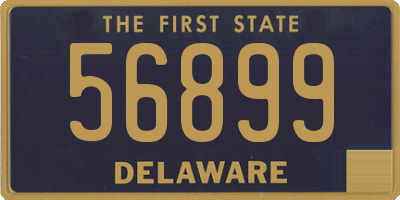 DE license plate 56899