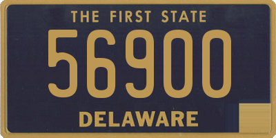 DE license plate 56900