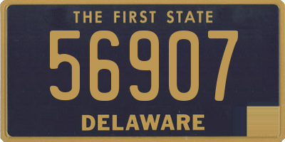 DE license plate 56907