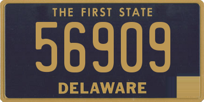 DE license plate 56909