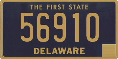 DE license plate 56910