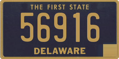 DE license plate 56916