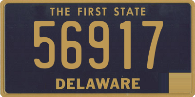 DE license plate 56917