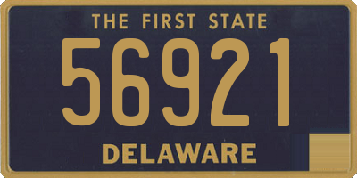 DE license plate 56921