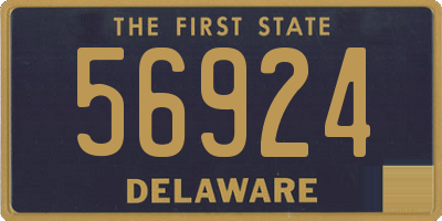 DE license plate 56924